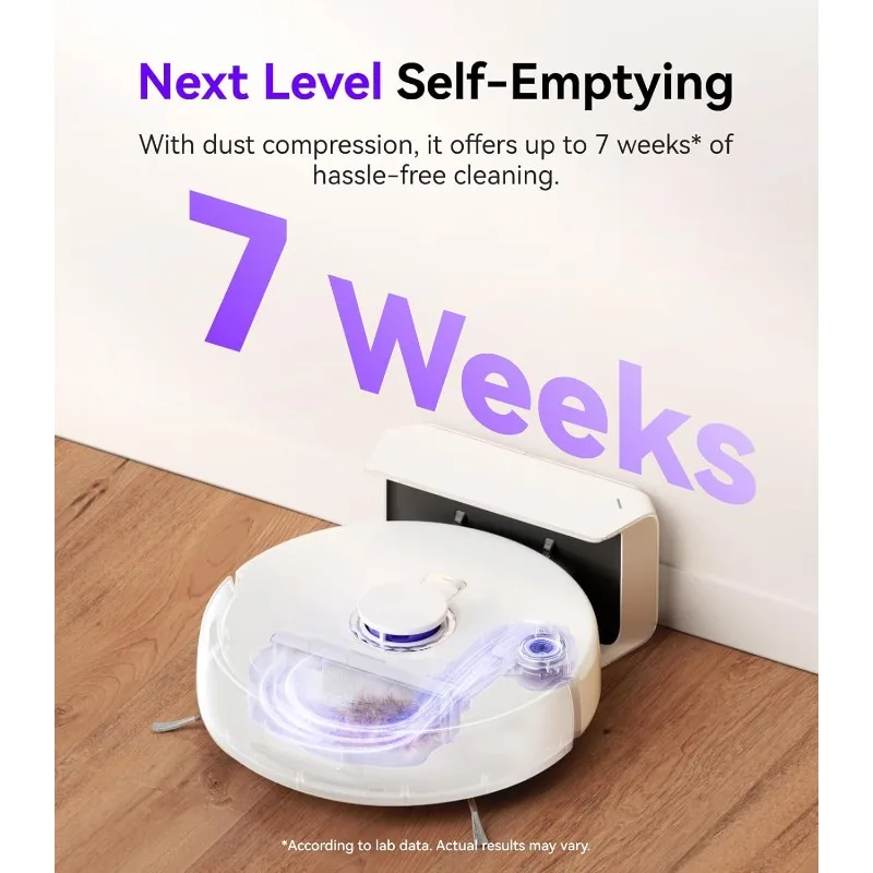NARWAL Freo X Plus Robot Vacuum and Mop, 7-Week Dust Storage, Zero Tangles, 7800Pa Suction, Mopping,Tri-Laser Obstacle Avoidance