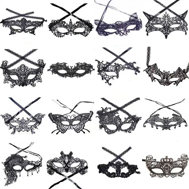 ómCC Maga | Sexy Spitze Augenmaske Frauen Maskerade Halloween Party Cosplay Augenklappe Boudoir Foto Prop – Detail 4