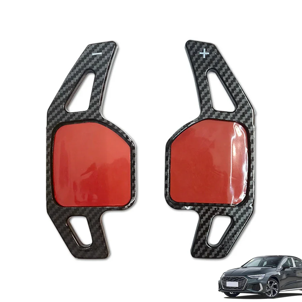 2Pcs 자동차 ABS 기어 시프트 패들 스티어링 휠 패들 액세서리 아우디 A3 A4L A5 A6L A7 A8 S3 S5 SQ5 RS3 R8 Q3 Q5 Q7 S6 S7