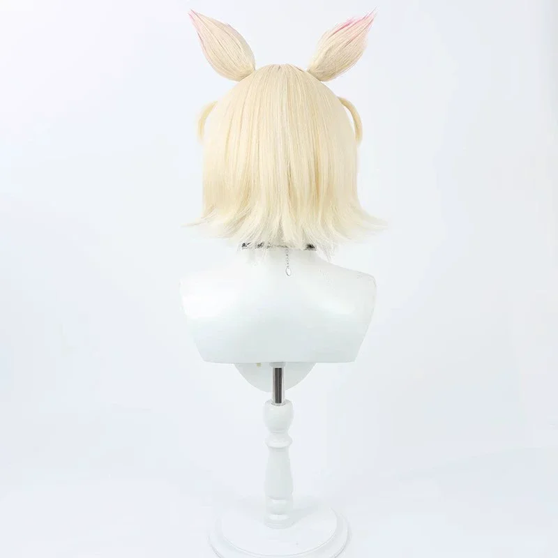 Women's Pink Hoodie Skirt Set with Wig