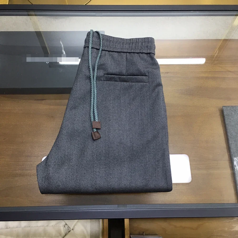 

BILLIONAIRE BLSK CPRT Pants Wool men 2024 New high quality embroidery fashion Casual comfort size 48-54 long sports Pants