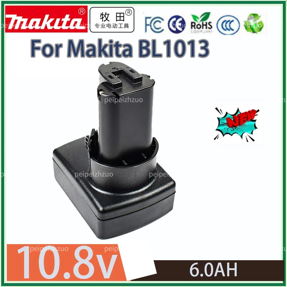 

Turpow 10.8V BL1013 Battery 6000mAh Makita BL1013 BL1014 BL1015 Li-ion Replace Power Tools Battery TD090D DF030D MUS052D
