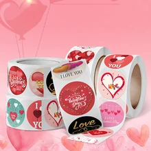 

Valentine's Day Cute animals Stickers Love Heart Seal Label for Gift Package decor wedding Party scrapbooking stationery sticker