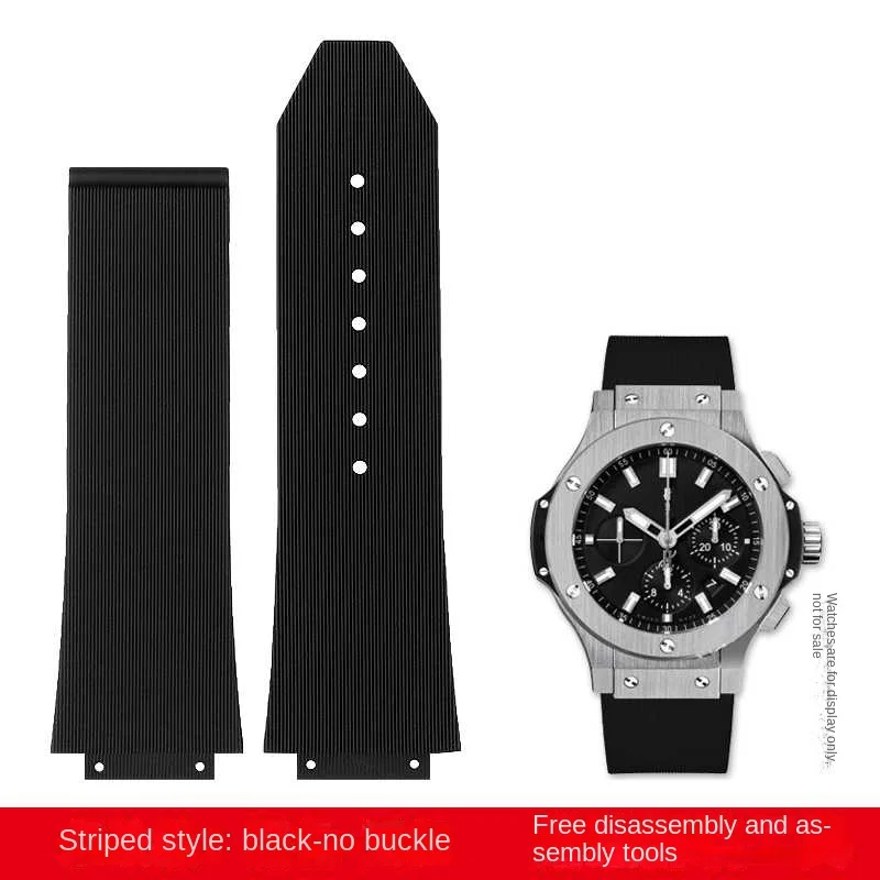 Cinturino In Silicone Per Orologio Hublot Big Bang E Classic Fusion – Gomma, 24x17mm E 26x19mm