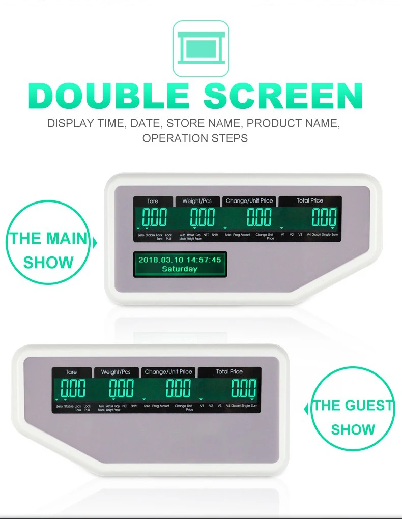 New Hot Selling High Accurate Barcode Scale Label Printing Scale for Supermarket Fruit Shop