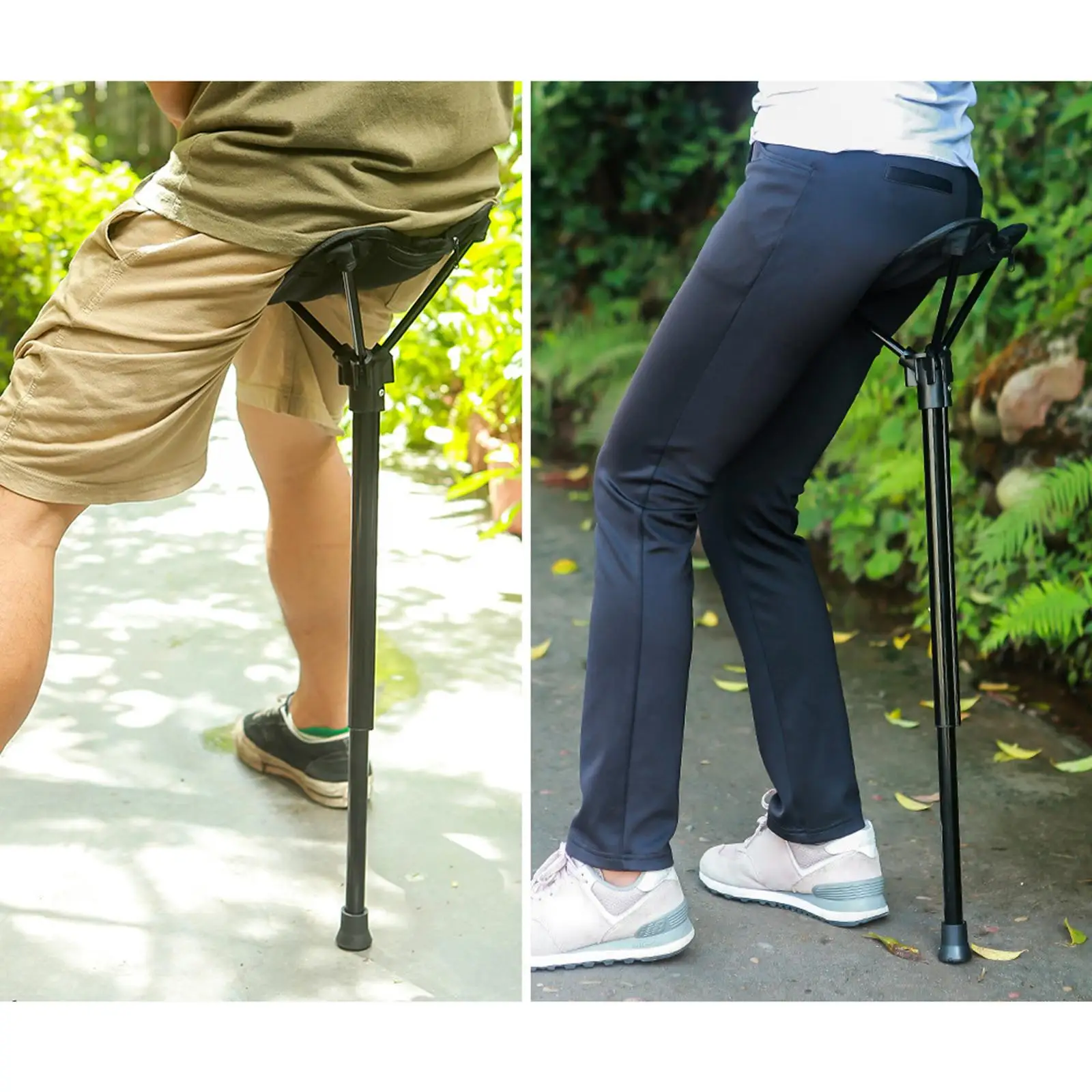 Tripod Folding Stool Concerts Slacker Chair Concert Telescopic Seat Cushion Portable Stand Stool Concerts Activities Seat retractable stool