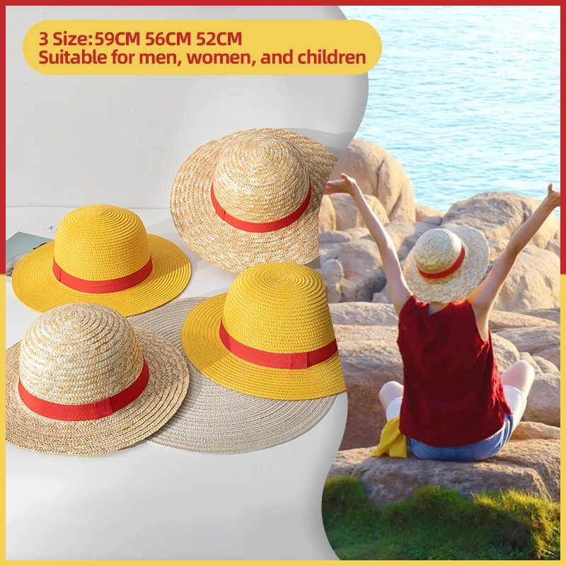 2024 Luffy Straw Hat Anime Cartoon Cosplay Caps Accessories Autumn Winter New Style Parent-Child Hat Luffy Hat for Women Men 1 2024 Luffy Straw Hat Anime Cartoon Cosplay Caps Accessories Autumn Winter New Style Parent-Child Hat Luffy Hat for Women Men 1