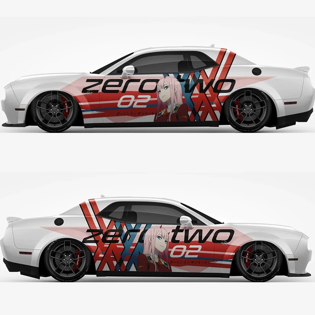 Zero Two DARLING in the FRANXX ITASHA anime car wrap vinyl stickers Fit  With Any Cars