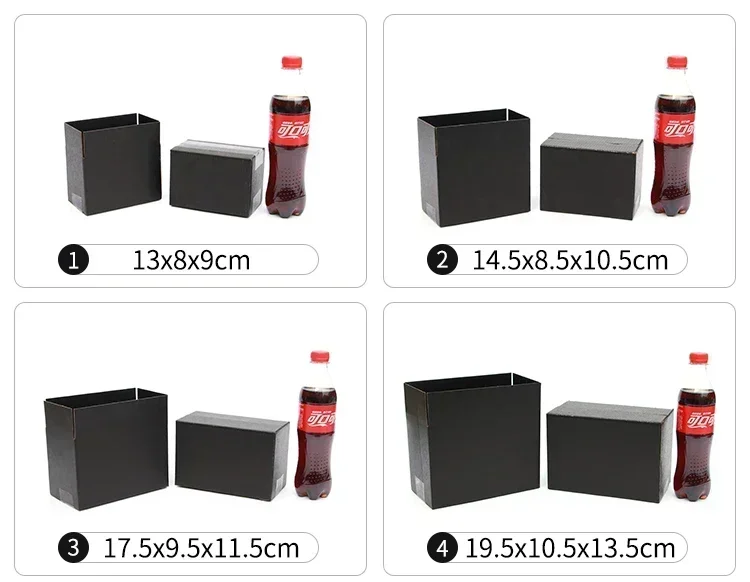 5pcs/10pcs / black and pink paper box 3-layer corrugated paper packaging gift box supports customized size and logo 12 S88979615cb514e1a9087dca215abbb83s