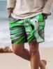 Screaming Chicken Graphic Men's Board Shorts Swim Shorts Swim Trunks Drawstring 3D Prints Quick Dry Short Casual Daily Wear 3
