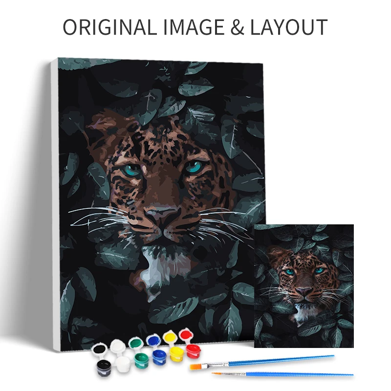 DIY Paint By Numbers For Adults Canvas Painting Kits Animals