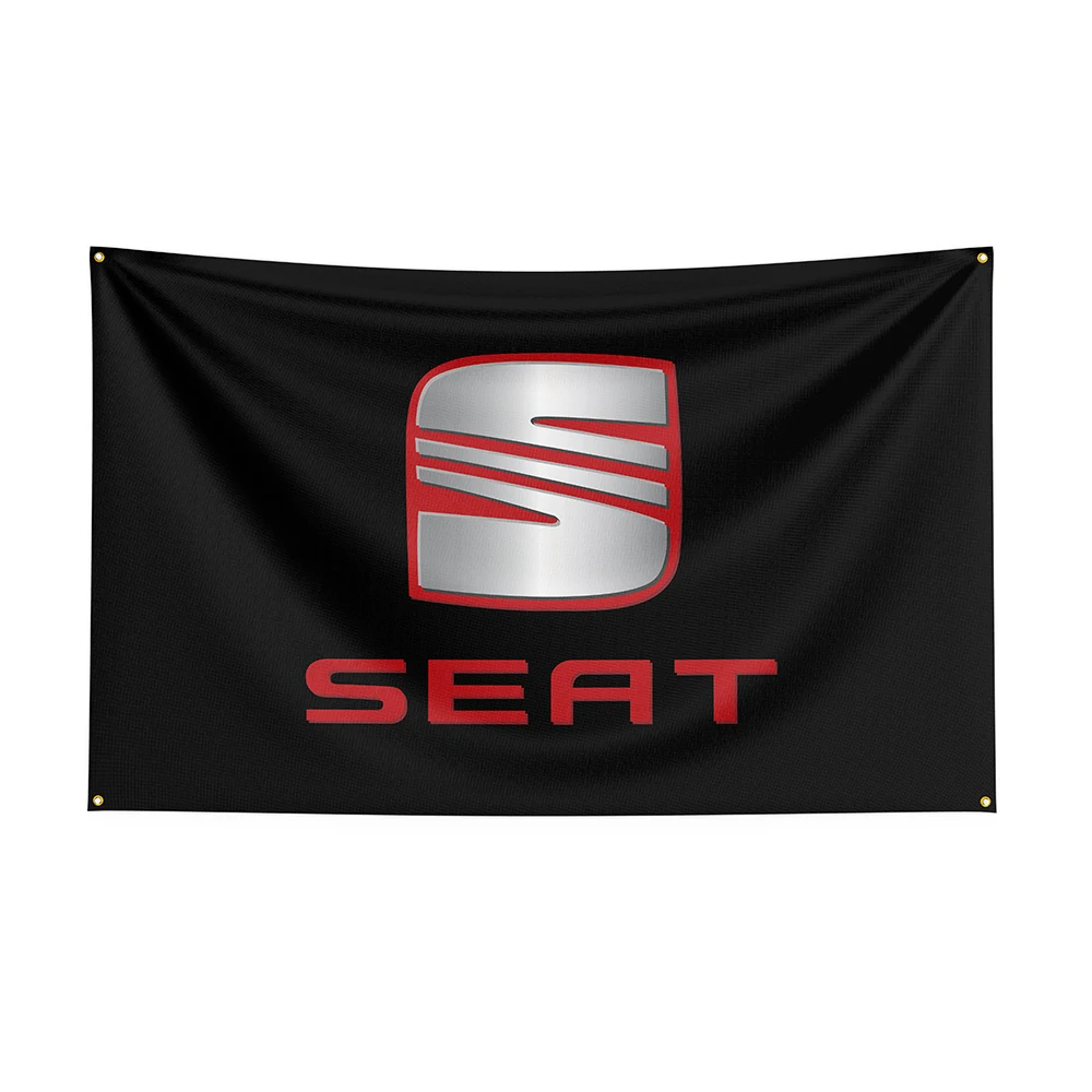 цена 3x5Ft Seats Flag Polyester Printed Racing Car Banner For Decor