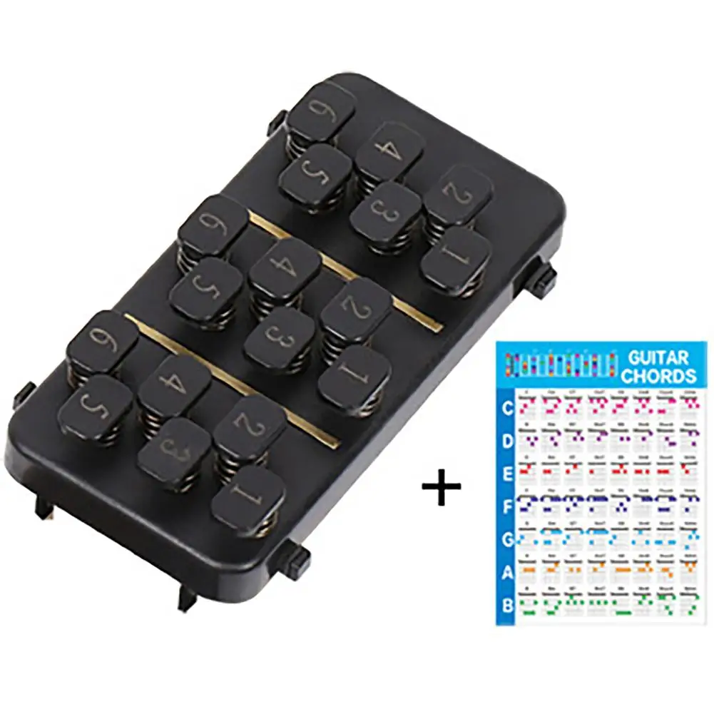 

Aid Easy Press Kit Chord Assisted Learning Tool 18 Buttons 110 Chords With Rubber Bands For Training Beginner