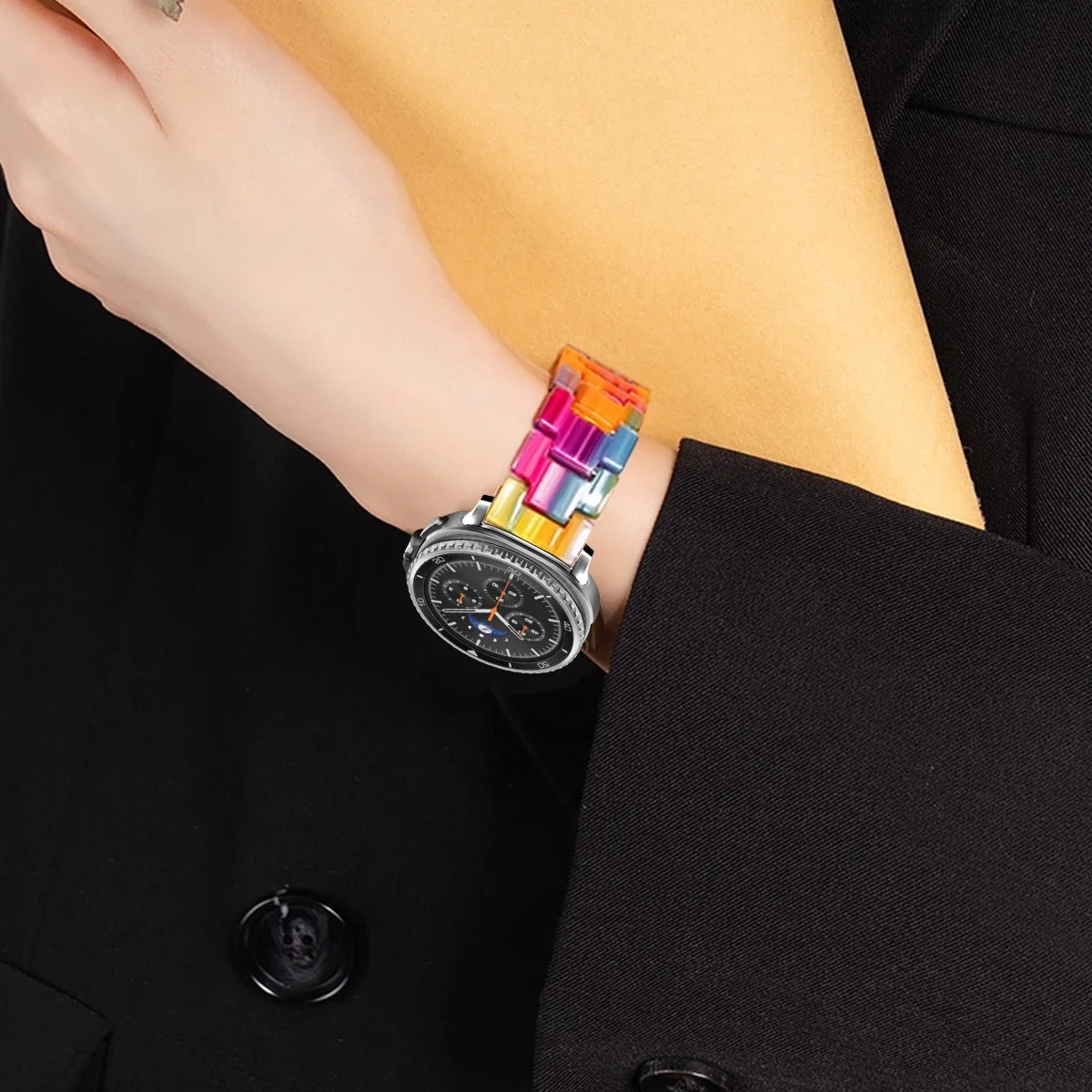 Luxury Transparent Resin Strap - Premium Link Bracelet