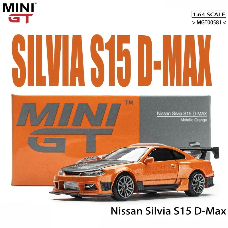 1:64 Silvia S15 D-MAX Drift car 581 alloy die-cast simulation car