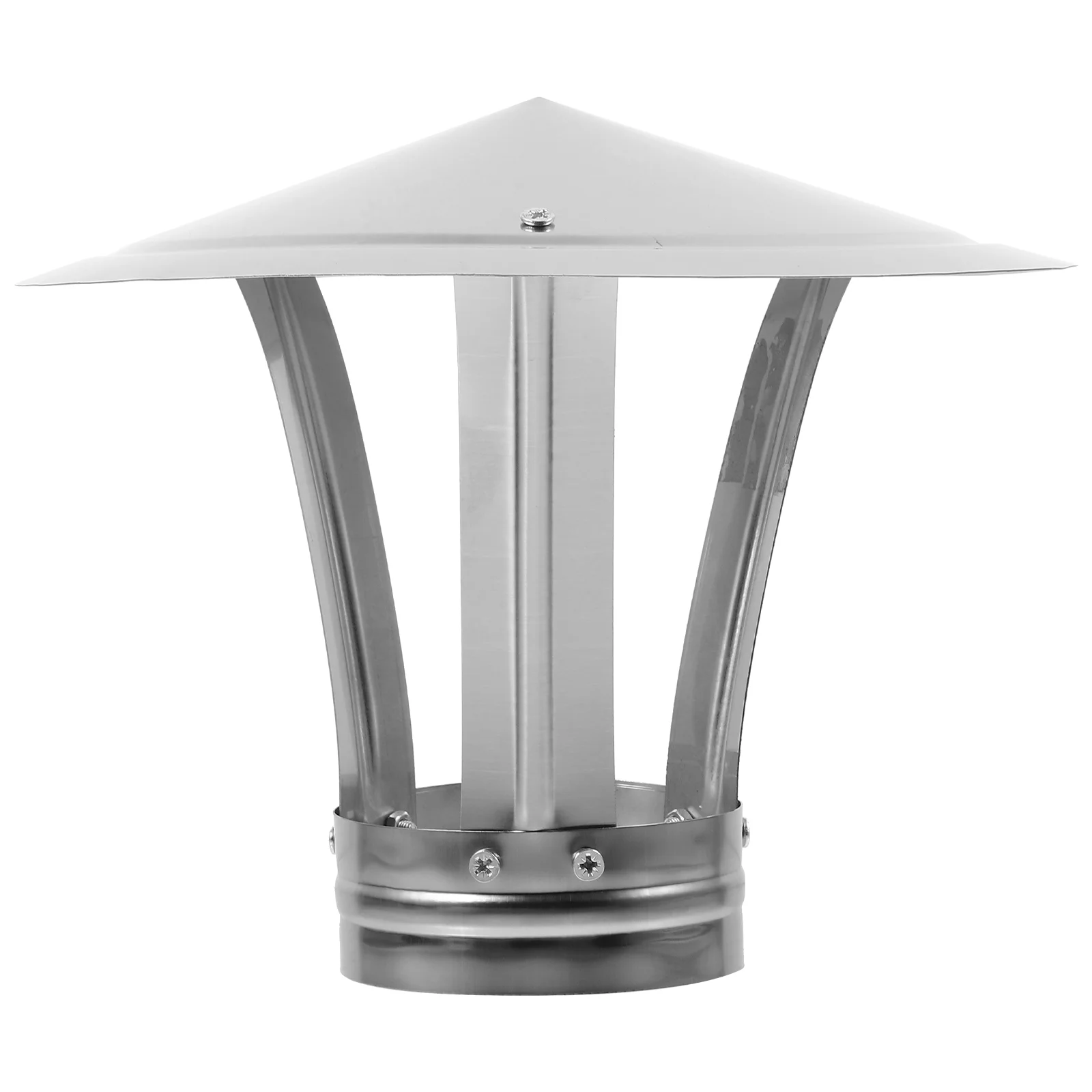 

Stainless Steel Rain Hat Funnel Protector Galvanized Roof Vent Cap Rainproof Chimney Caps Home Supplies