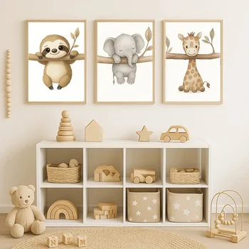 1/3pcs Animal Wall Art 2