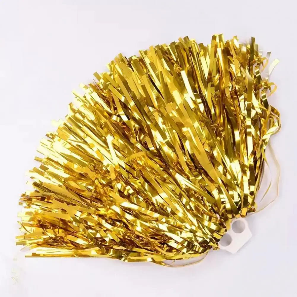 Cheerleader Hand Flower Dance Pom Poms 30cm 2 Holding Ring Football Basketball Soccer Match Pompon Club Sports Cheering Ball