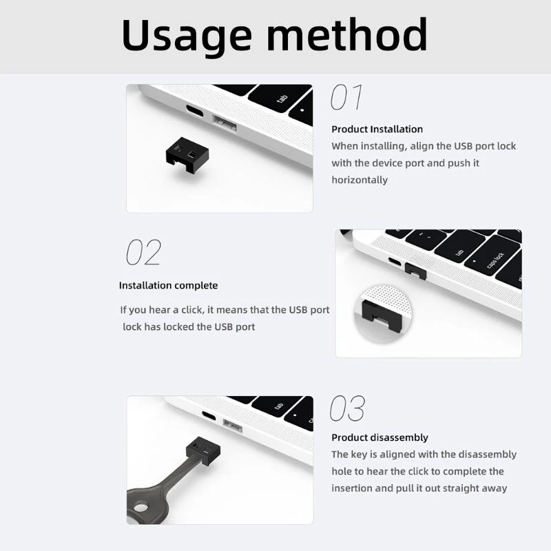 범용 USB 포트 쉴드 USB 포트 차단기 먼지 방지 습기 방지