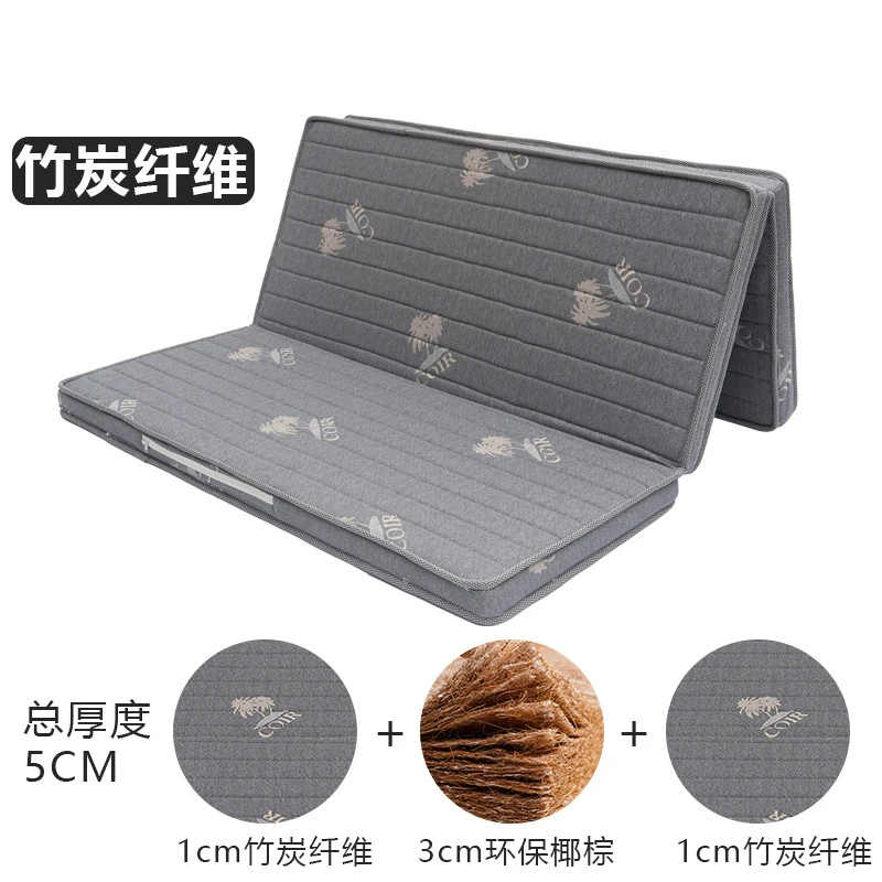 Household Mattress 100% Natural Coir hard mattress coconut palm mats pad coir palm folding mattress children's hard natural coir cushion