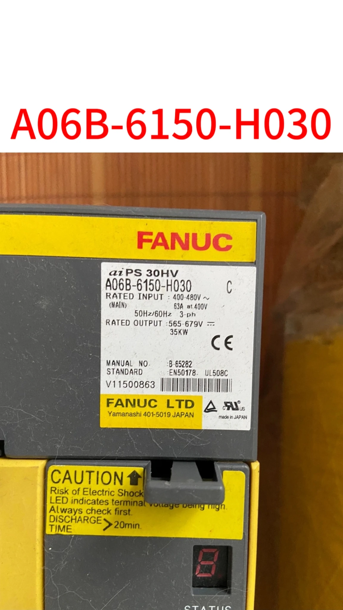 

Second-hand A06B-6150-H030 test ok