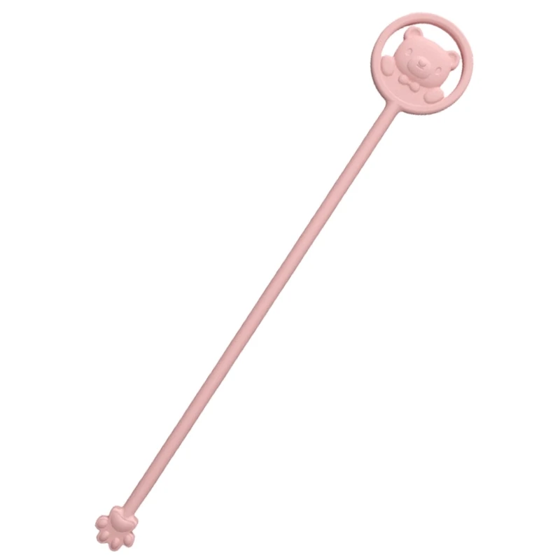 Baby Formula Mixer Cartoon Mixing with Temperature Sensing Function for Perfectly Warm Feeding Silicone Stirrer
