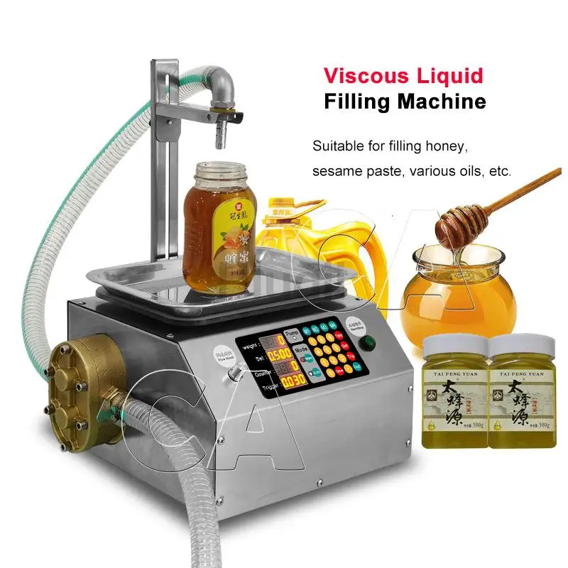 Fully Automatic Dispensing Filling Machine Flow Weighing Type Honey Sesame Sauce Edible Oil Viscous Glue Liquid Filling Machine
