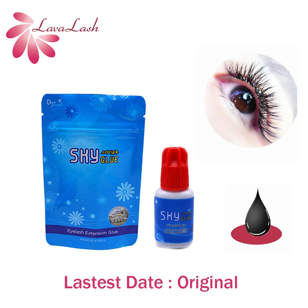 5g Korea Sky S+ Glue 1s Fast Dry Strong Eyelash Extension Glue Adhesive