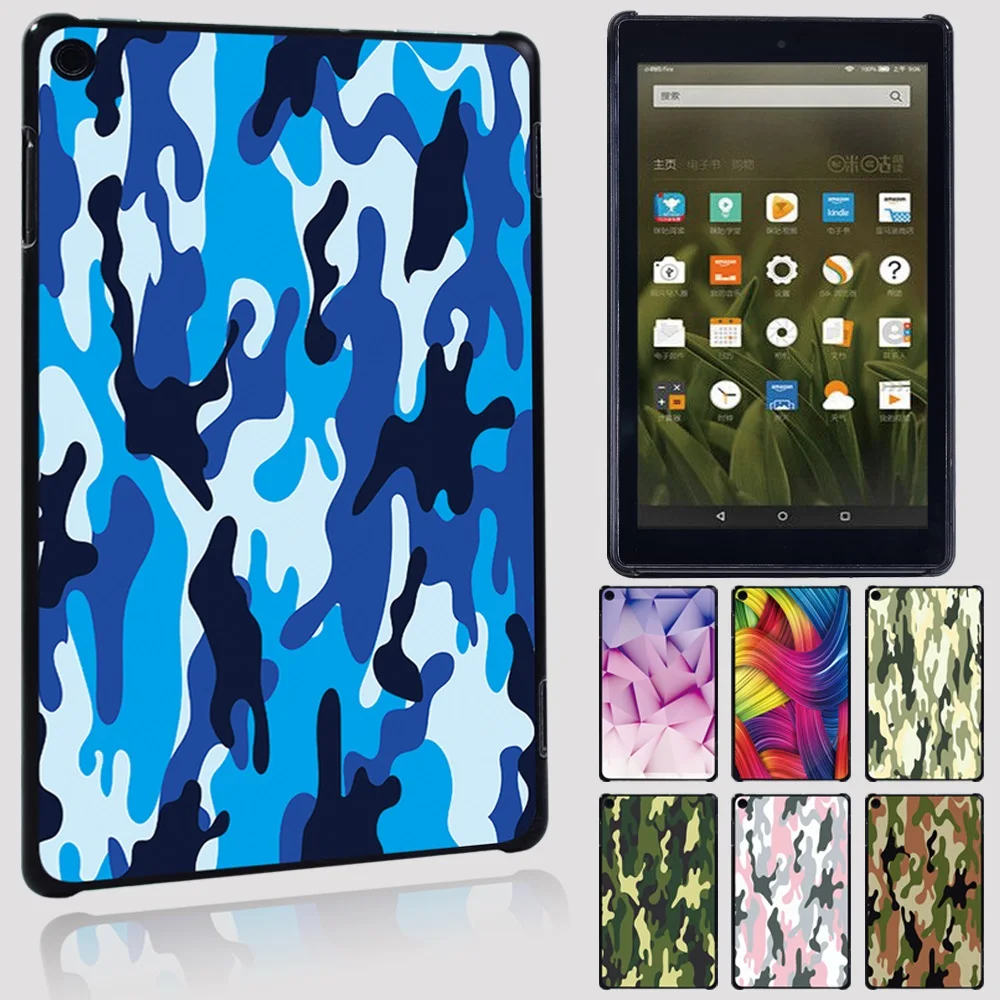 

For Fire 7/HD 8 (6th 7th 8th 10th) Plus 2020/ HD 10 (5th 7th 9th 11th) Plus Gen 2021 Camouflage Watercolor Series Tablet Case