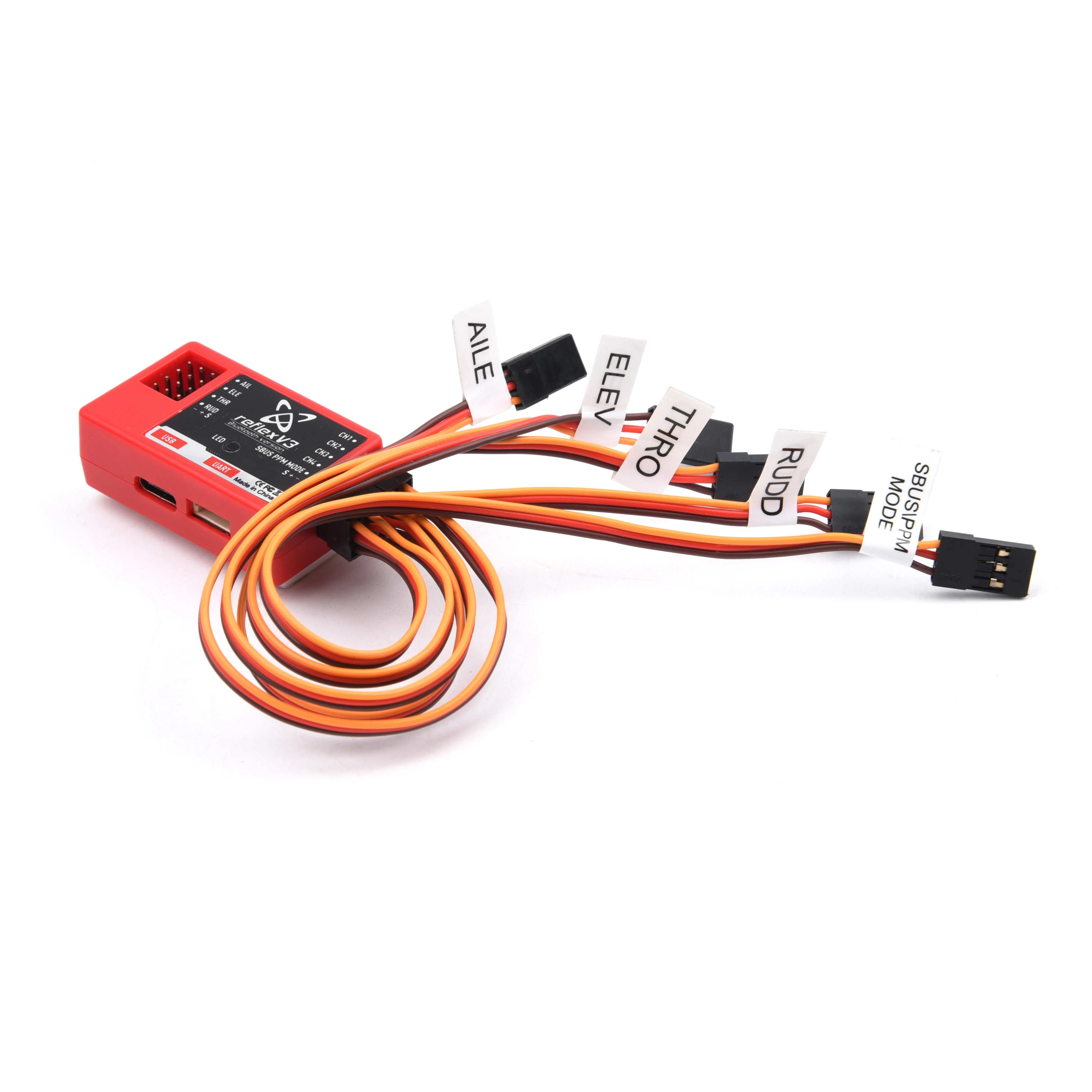 FMS Reflex V3 gyroscope stabilisateur pour avion RC avec boîte d'emballage, prêt à être utilisé.