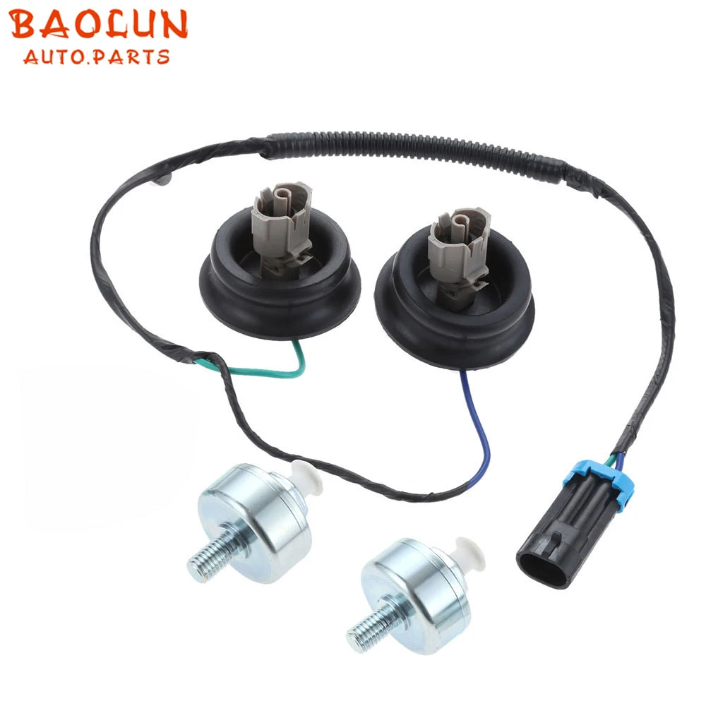 Baolun  Knock Sensor Harness Pair Kit For Chevrolet Express Silverado 1500 2500 3500 Hd Classic Gmc Sierra For Cadillac 10456603