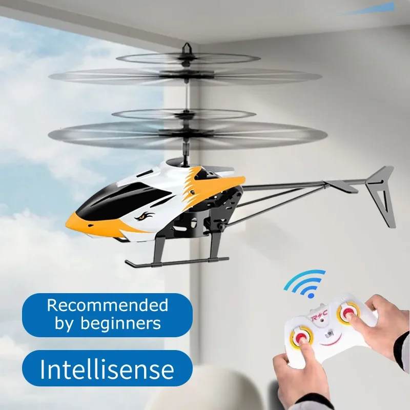 

Kids Toy Remote Control Airplane Helicopter Flying Mini Interaction Airplane Gesture Sensing Children Flashing Light Aircraft