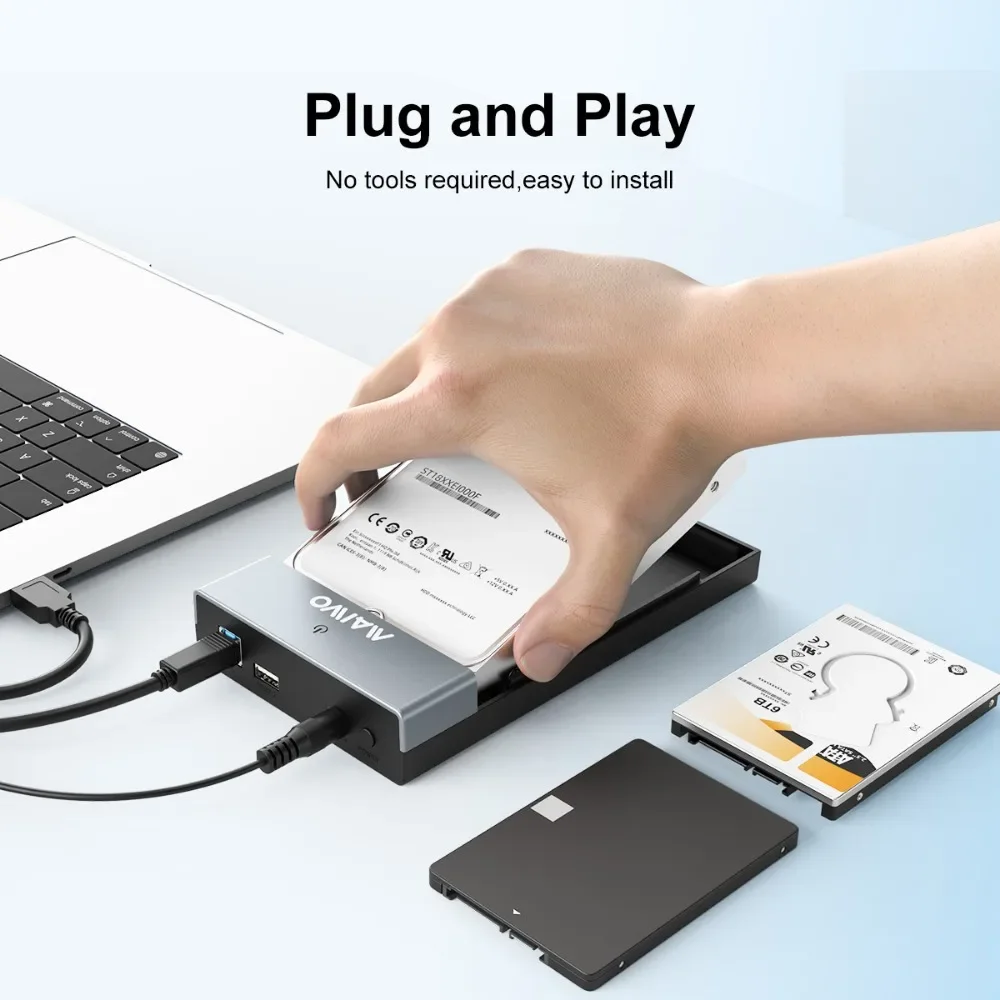 MAIWO HDD ̽ 3.5 2.5 SATA-USB 3.0 ϵ ̺ Ŭ , 2.5 3.5 SSD ũ HDD ̽ PC ƮϿ 