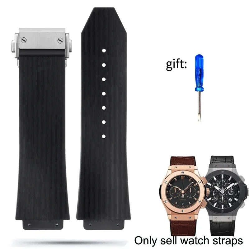 Silicone Waterproof Men's Watch Strap - Rubber Bracelet Wristband Accessory