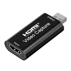 High-Definition Video Capture Device - Seamless Streaming for Gaming & Conferencing (Black)