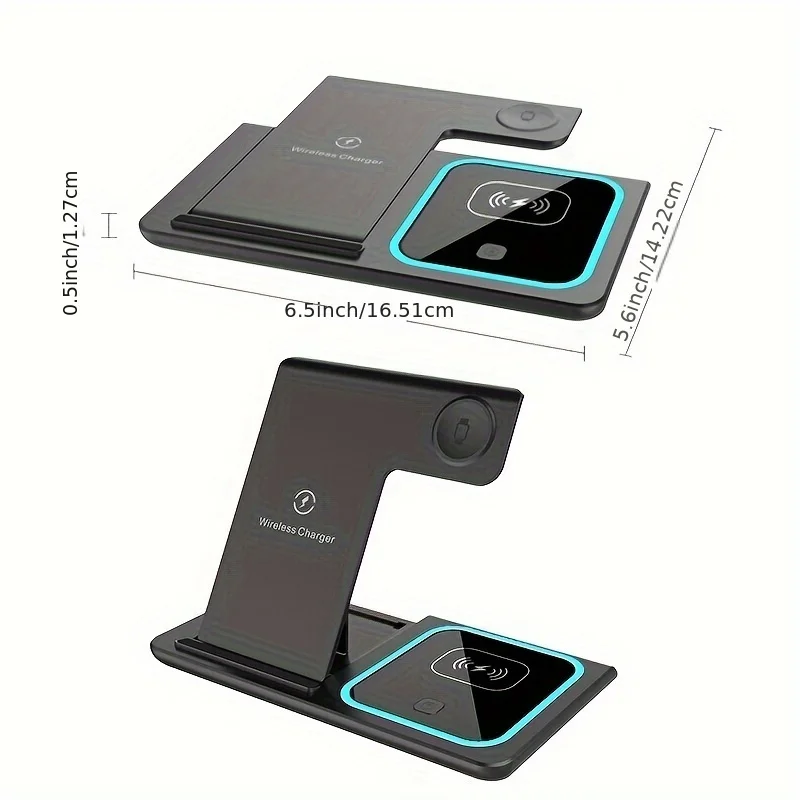 Portable Wireless 3-in-1 Charger Stand 2