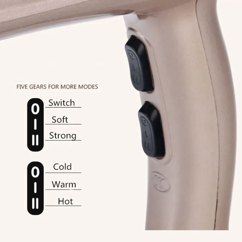 3200W Dryer High Quality Professional Hair Dryer High Power Negative Ion Quick Dryer Hot/cold Air With Air Collecting Nozzle 40D 4
