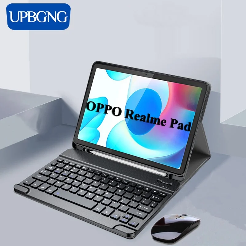 

Case with Bluetooth Keyboard for OPPO Realme Pad 10.4 , Keyboard Case for Realme Pad
