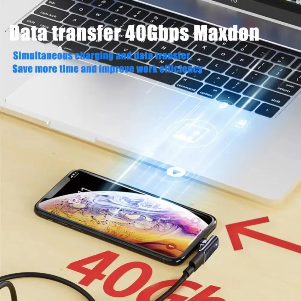 USB4.0 Magnetic Adapter 100W Thunderbolt3 USB C To Type C 40Gbps Fast Charging Magnet Converter Cable 8K@60Hz USB Type Adapte