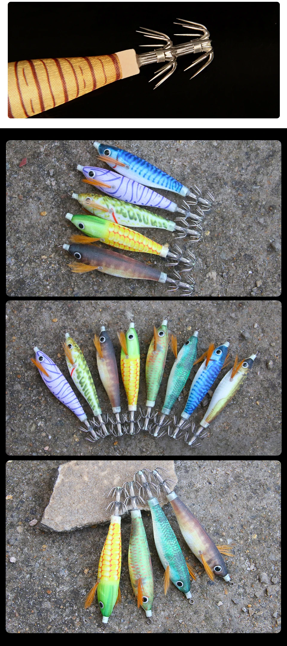 LETOYO sutte 04, leuchtender Tintenfisch-Jig, Aggie, schwimmender Tintenfisch-Köder, künstlicher Köder, Tintenfisch-Angeln, Webfuß, Oktopus, Egi, Meeresangeln – Detail 9
