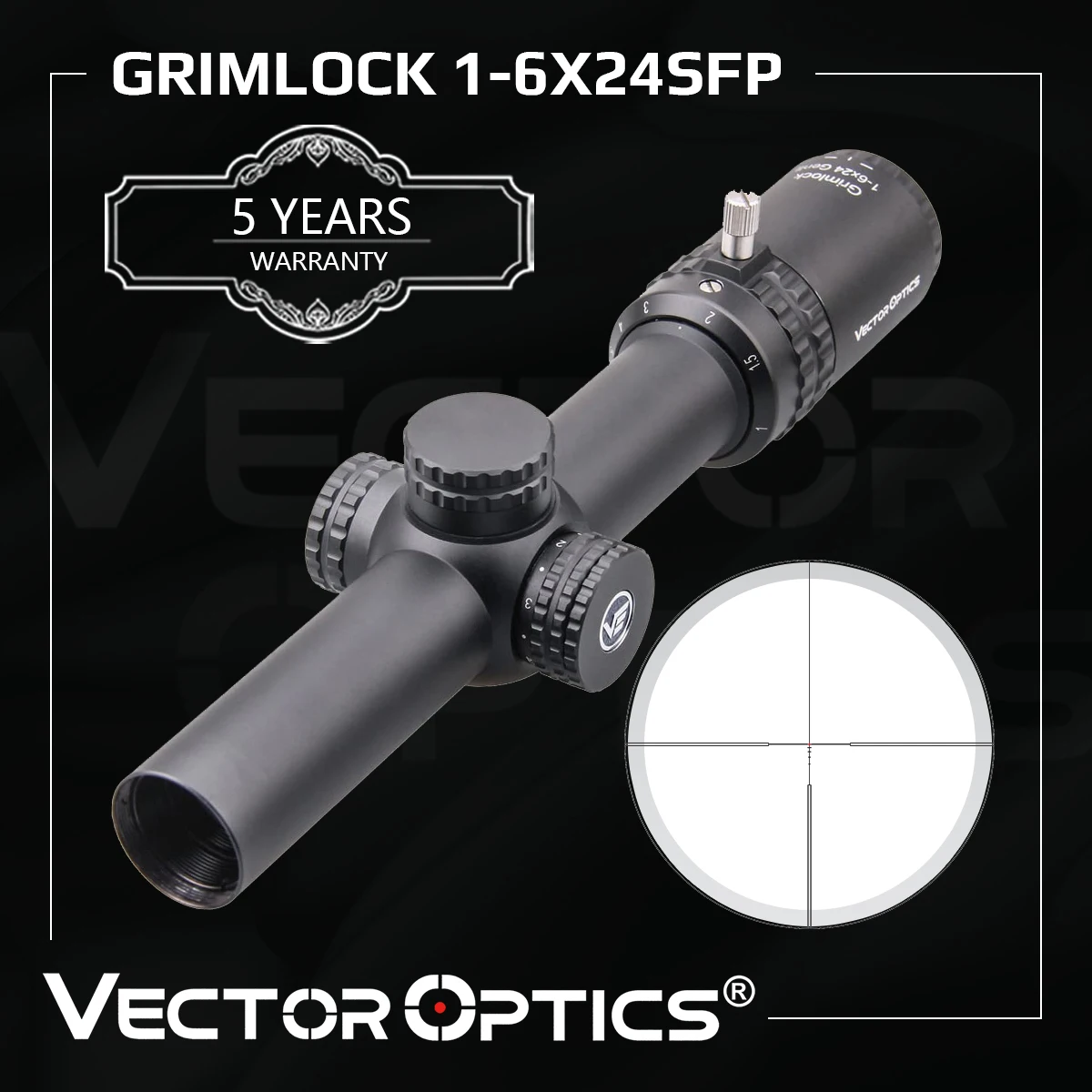 Vector Optics Gen2 Grimlock 16x24 BDC (MOA) Ballistic Reticle Rifle