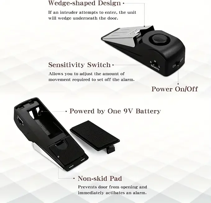 Enhance Home Security with a Portable Door Stop Alarm