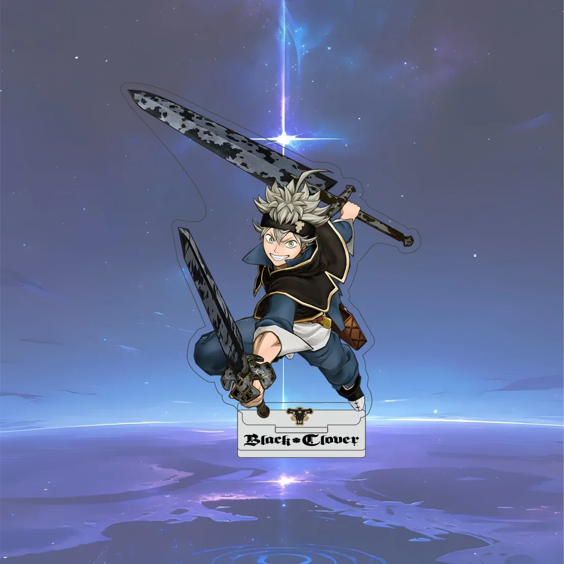 Black Clover Asta 15cm Acrylic Figure – Stylish Tabletop Decoration & Fan Gift Keychain