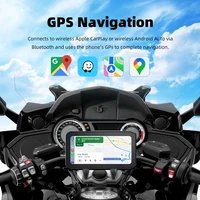 EKIY 6.25" Wireless CarPlay Moto Android Auto Portable Digital Motorcycle Dashboard GPS Navigation Display Screen TPMS Monitor - Image 4