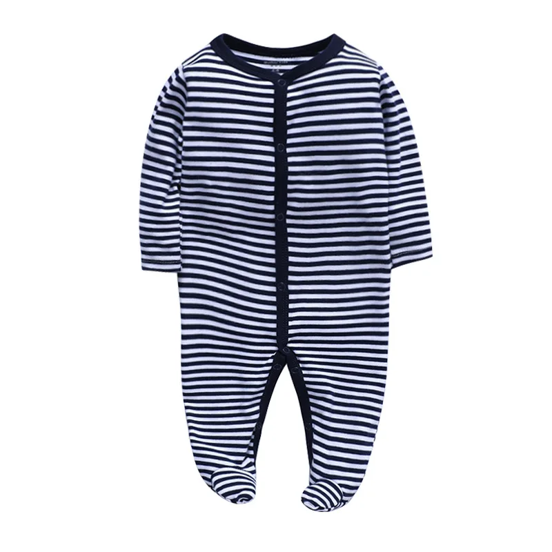 Newborn Sleepwear 0-12 Months Girls and Boys Footed Pajamas Cotton New born Baby Sleepwear Fashion Newborn Baby Clothes