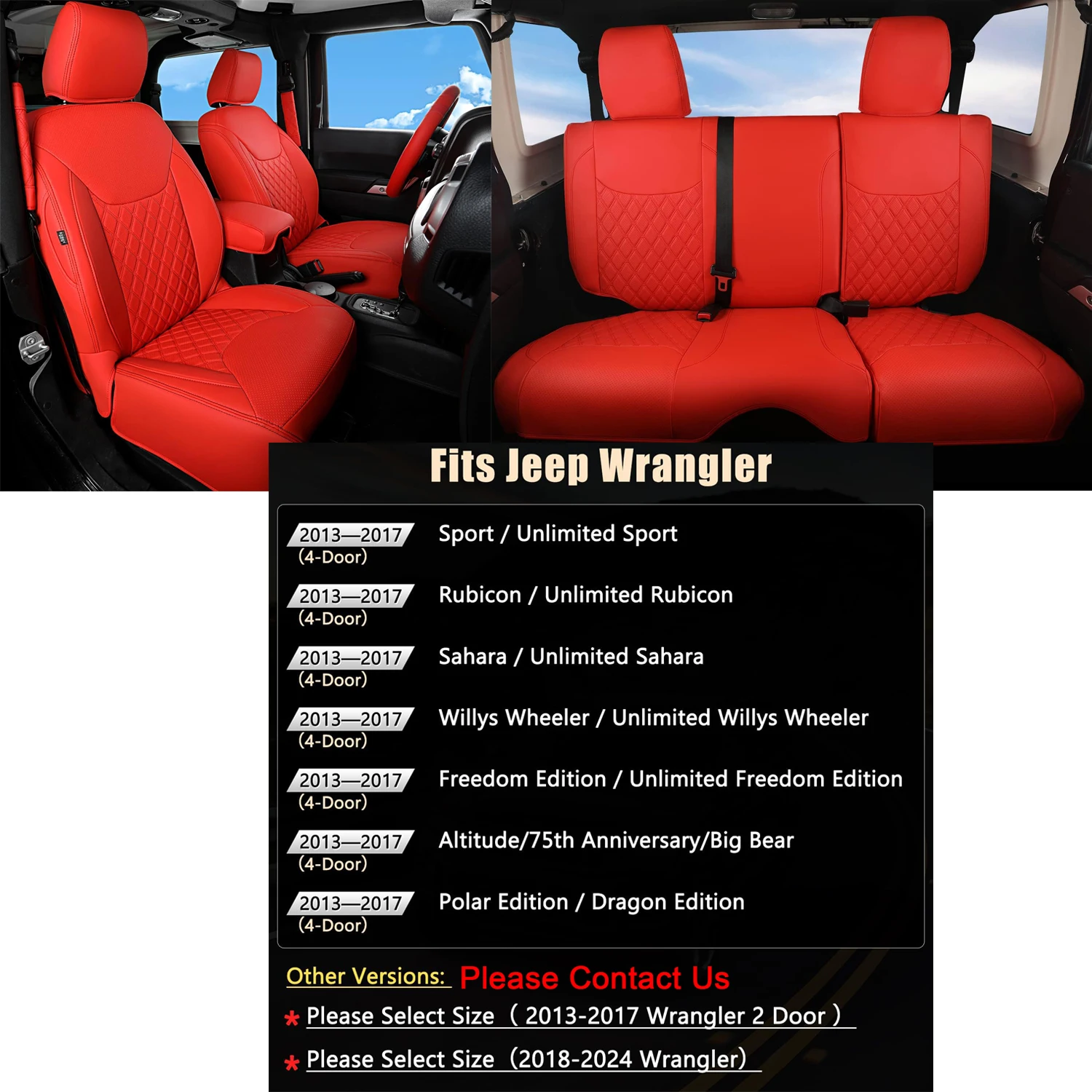 COPRISEDILI NEOPRENE POST JEEP JK 2 PORTE - Performance 4x4