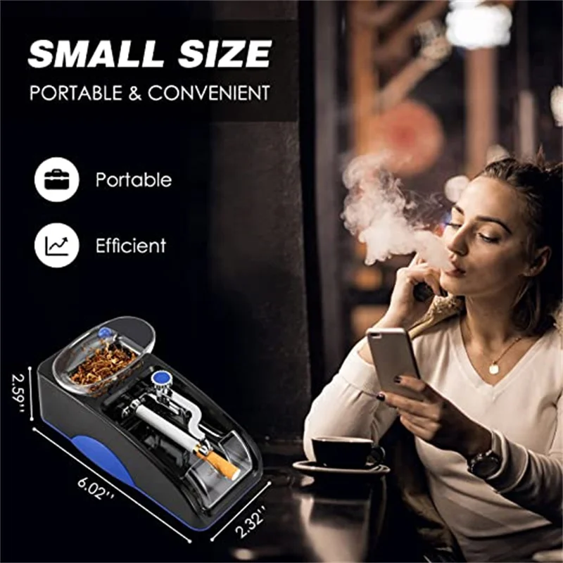 Description Picture 2 of item110V/230V Electric Automatic Cigarette Rolling Machine Cigar Roller Smoking Tool EU US Plug Injector Maker Cigarette Accessories
