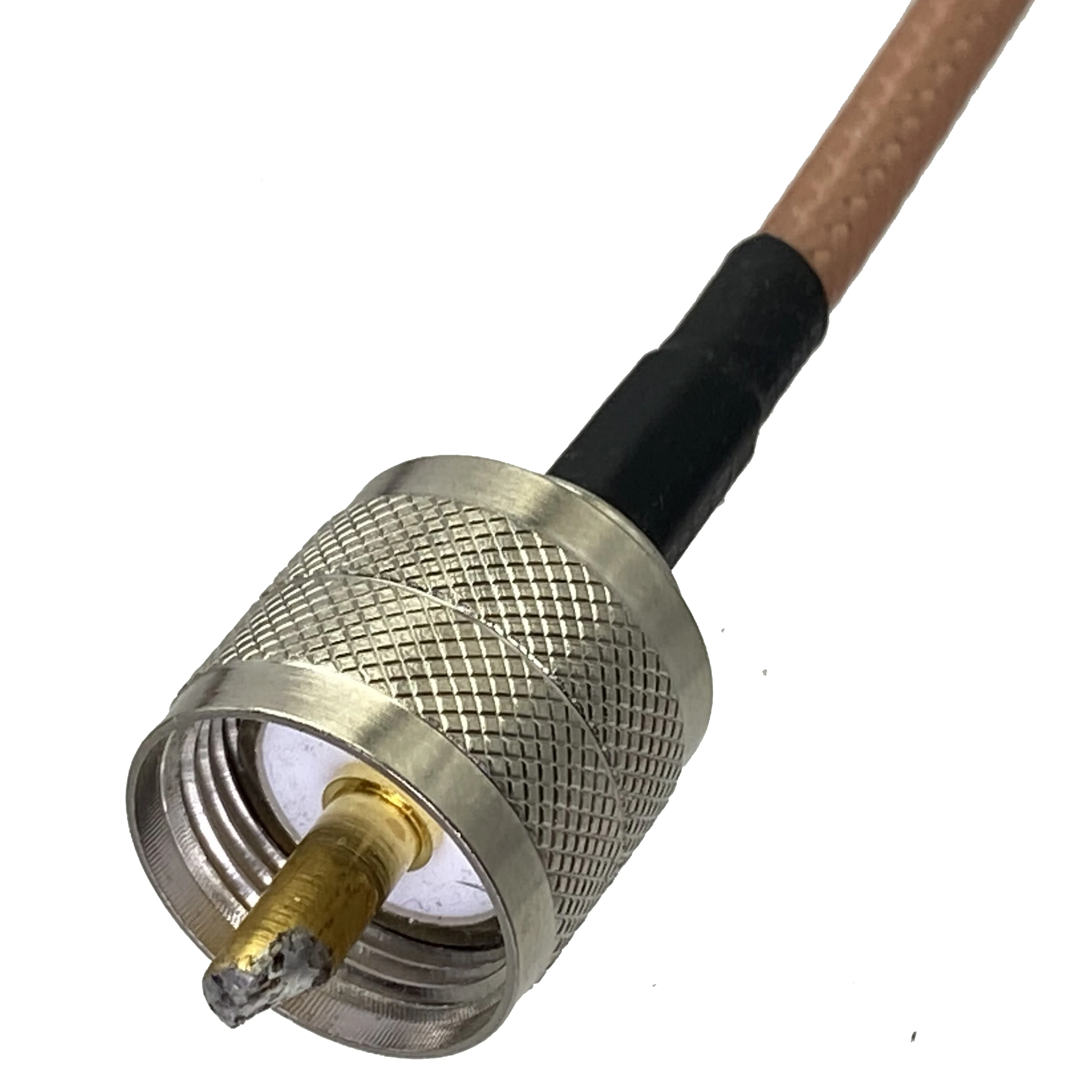 RF Connector Cable RG142 UHF PL259 Male Plug to UHF PL259 Male Plug Connector Crimp Wire Terminal RF Jumper pigtail Cable 4inch~20M