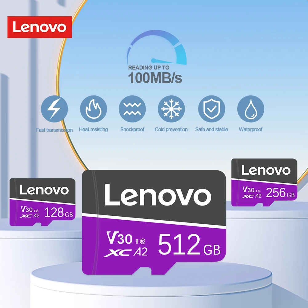 Lenovo Extreme 128Gb 1Tb Micro Tf/Sd Card 256Gb Ssd Classe 10 Ad Alta Velocità A1 Tf Card Sd Memory Card 512Gb Flash Memory Sd Card