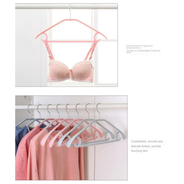 [Futurizmus] Felnőtt Széles Váll Akasztó Extra Vastag Műanyag Csúszásgátló Track Nélküli Háztartás Szárítás Függő Klip Ruhák Nadrágja - Image 5